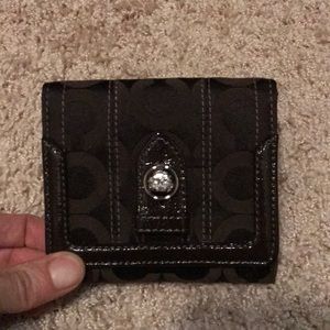 NWOT Coach Never used brown wallet